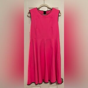 Kate Spade Hot Pink Sleeveless knee-length cocktail dress